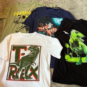 assorted boys dinosaur shirts